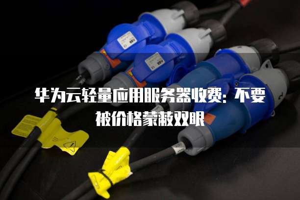 华为云轻量应用服务器收费: 不要被价格蒙蔽双眼