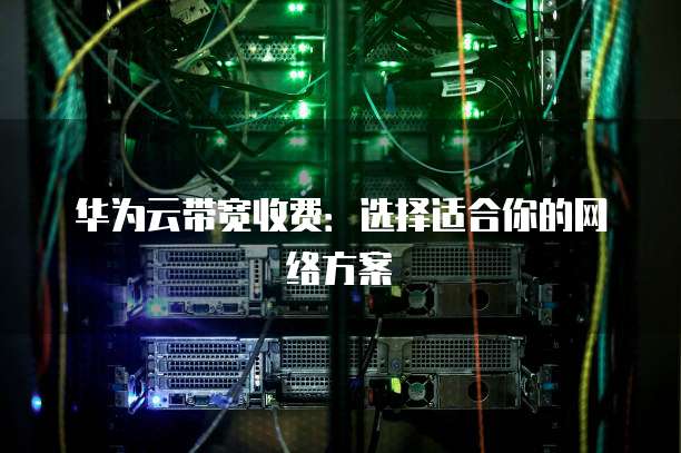 华为云带宽收费:选择适合你的网络方案