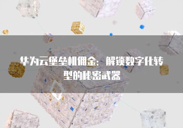 华为云堡垒机佣金：解锁数字化转型的秘密武器