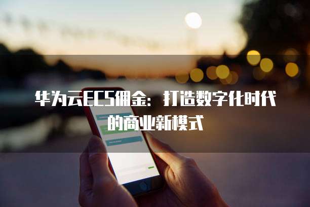 华为云ECS佣金:打造数字化时代的商业新模式