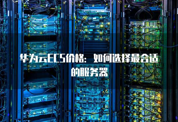 华为云ECS价格：如何选择最合适的服务器