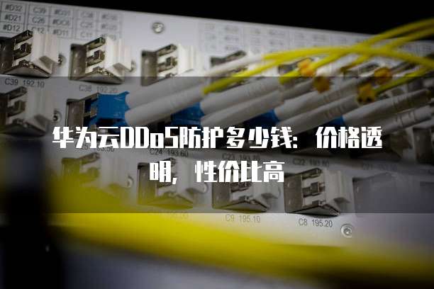 华为云DDoS防护多少钱:价格透明,性价比高