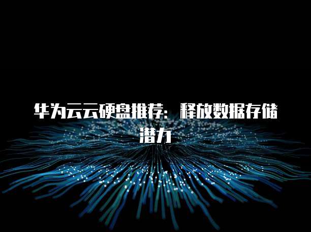 华为云云硬盘推荐：释放数据存储潜力