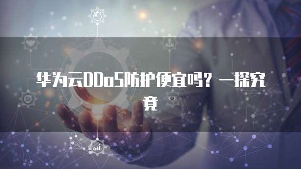 华为云DDoS防护便宜吗?一探究竟