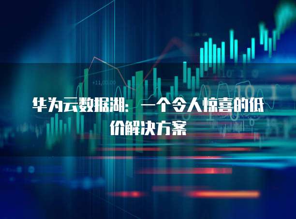 华为云数据湖:一个令人惊喜的低价解决方案