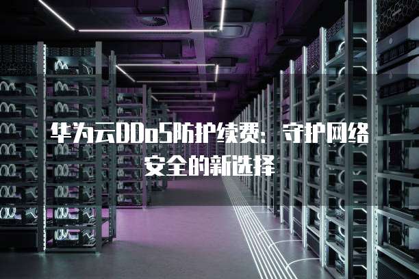 华为云DDoS防护续费:守护网络安全的新选择