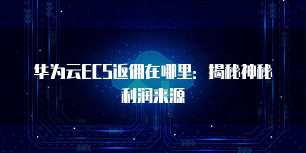 华为云ECS返佣在哪里：揭秘神秘利润来源
