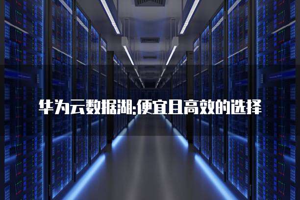 华为云数据湖:便宜且高效的选择