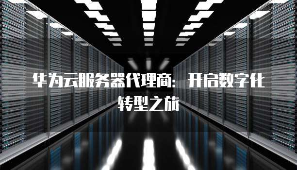 华为云服务器代理商:开启数字化转型之旅