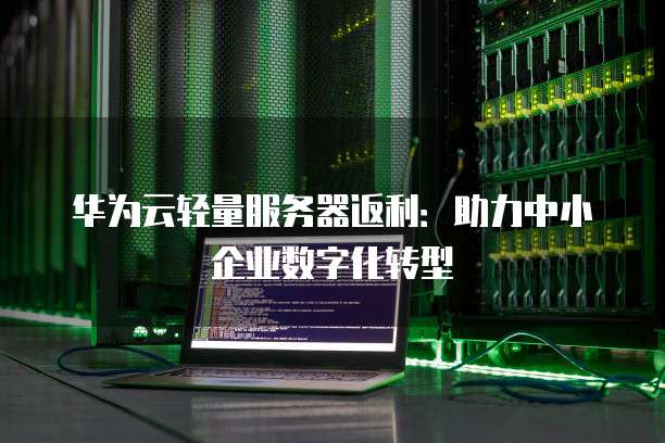 华为云轻量服务器返利:助力中小企业数字化转型