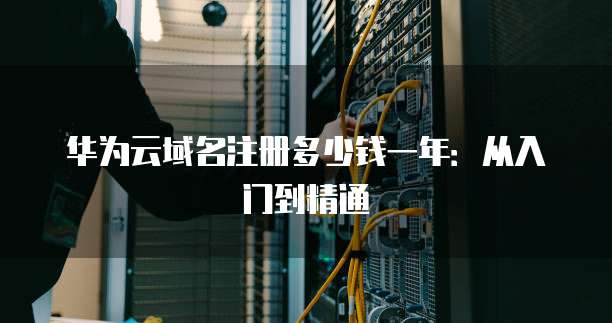 华为云域名注册多少钱一年:从入门到精通