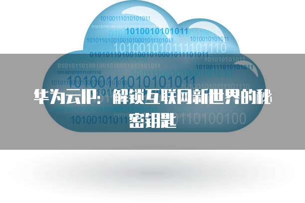 华为云IP:解锁互联网新世界的秘密钥匙
