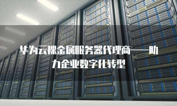 华为云裸金属服务器代理商——助力企业数字化转型
