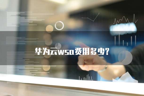 华为云wsa费用多少?
