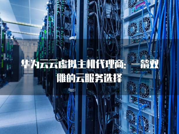 华为云云虚拟主机代理商: 一箭双雕的云服务选择