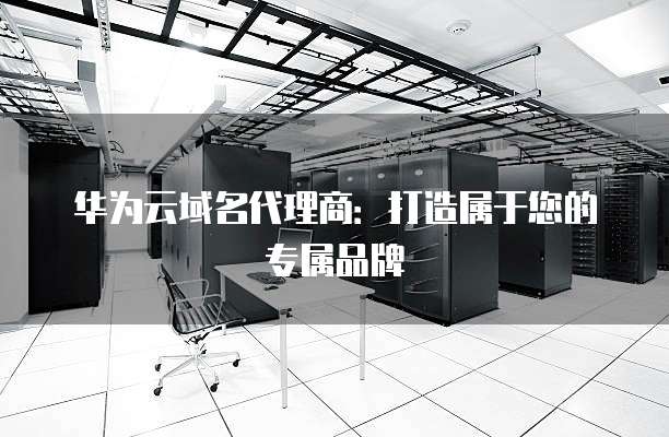 华为云域名代理商:打造属于您的专属品牌