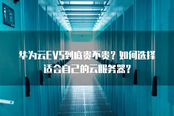 华为云EVS到底贵不贵?如何选择适合自己的云服务器?