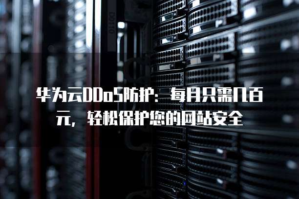 华为云DDoS防护:每月只需几百元,轻松保护您的网站安全