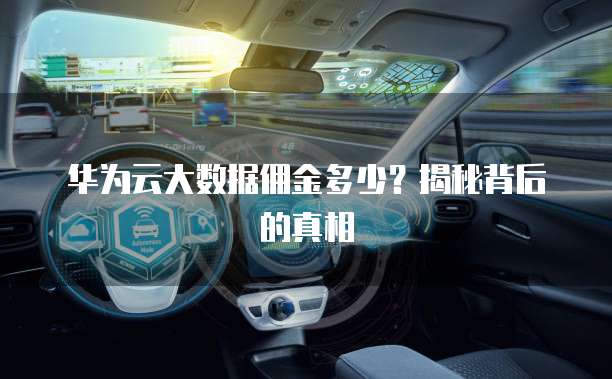 华为云大数据佣金多少?揭秘背后的真相