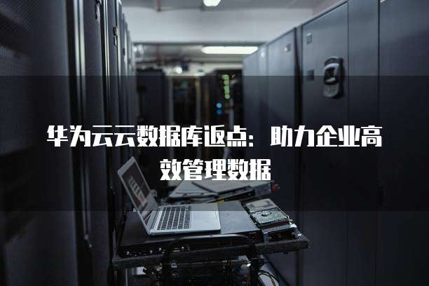 华为云云数据库返点：助力企业高效管理数据