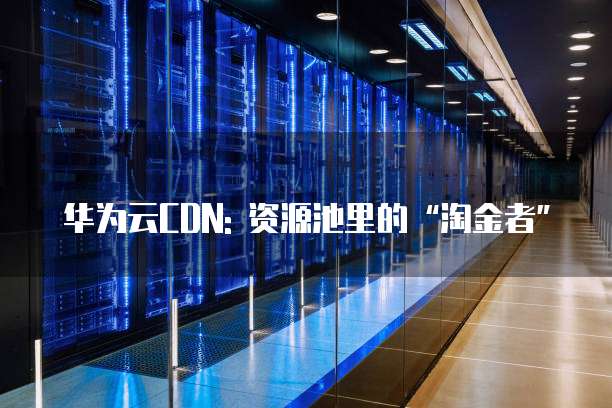 华为云CDN: 资源池里的“淘金者”