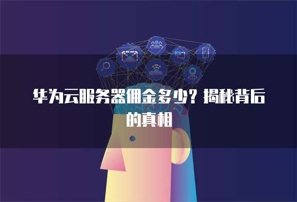 华为云服务器佣金多少?揭秘背后的真相