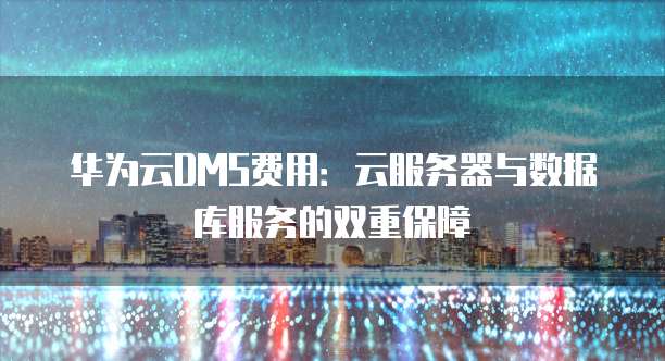 华为云DMS费用：云服务器与数据库服务的双重保障
