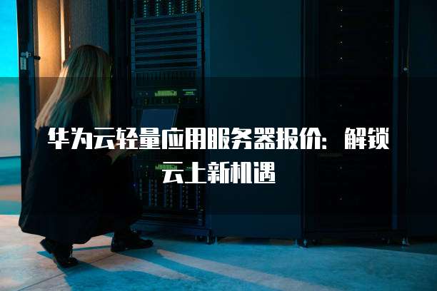 华为云轻量应用服务器报价:解锁云上新机遇