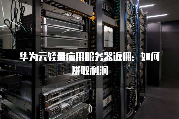 华为云轻量应用服务器返佣:如何赚取利润