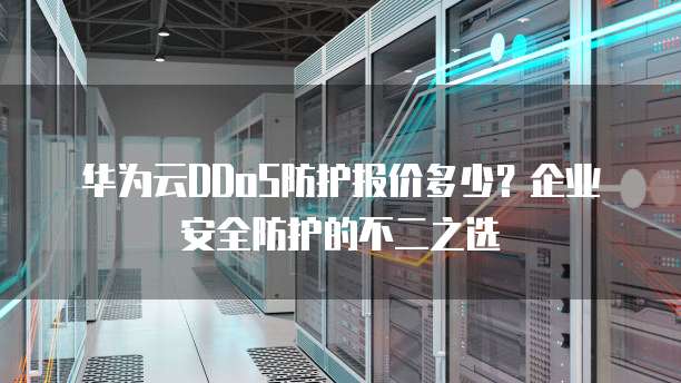 华为云DDoS防护报价多少？企业安全防护的不二之选