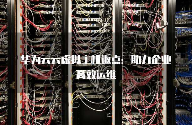 华为云云虚拟主机返点:助力企业高效运维