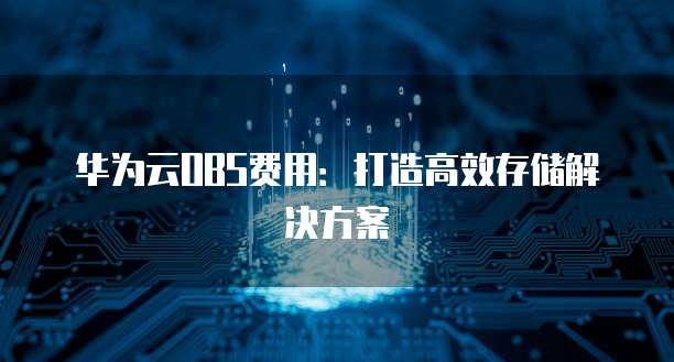 华为云OBS费用:打造高效存储解决方案
