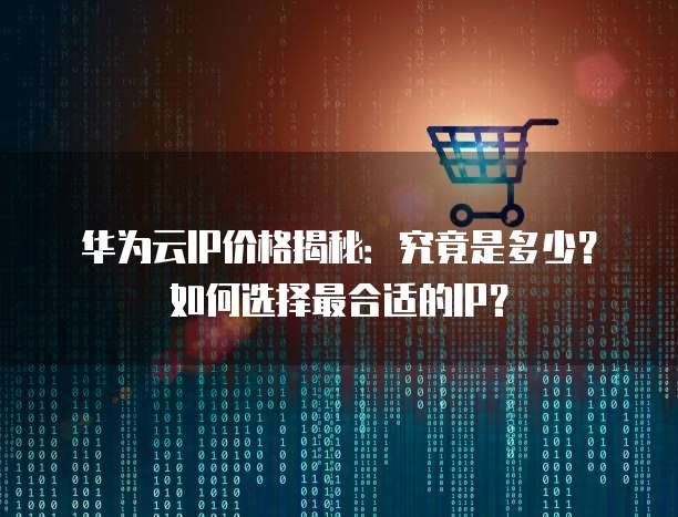 华为云IP价格揭秘:究竟是多少?如何选择最合适的IP?