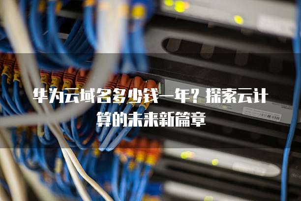华为云域名多少钱一年?探索云计算的未来新篇章