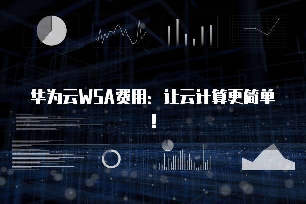 华为云WSA费用：让云计算更简单！