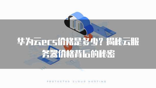华为云ecs价格是多少？揭秘云服务器价格背后的秘密