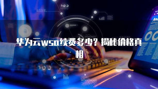 华为云wsa续费多少?揭秘价格真相