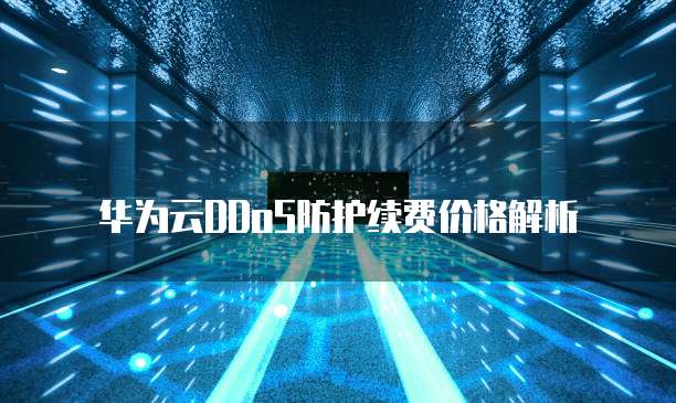 华为云DDoS防护续费价格解析