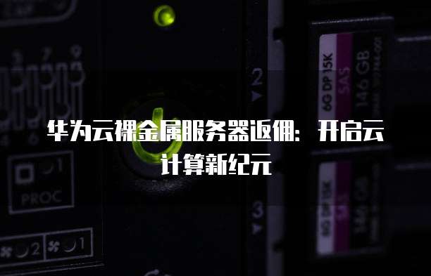 华为云裸金属服务器返佣：开启云计算新纪元