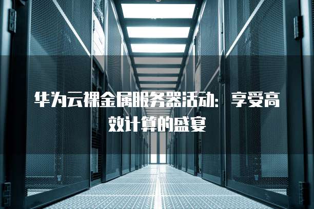 华为云裸金属服务器活动:享受高效计算的盛宴