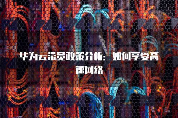 华为云带宽政策分析:如何享受高速网络
