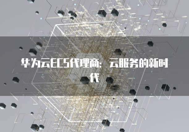 华为云ECS代理商:云服务的新时代