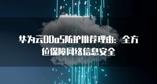 华为云DDoS防护推荐理由:全方位保障网络信息安全