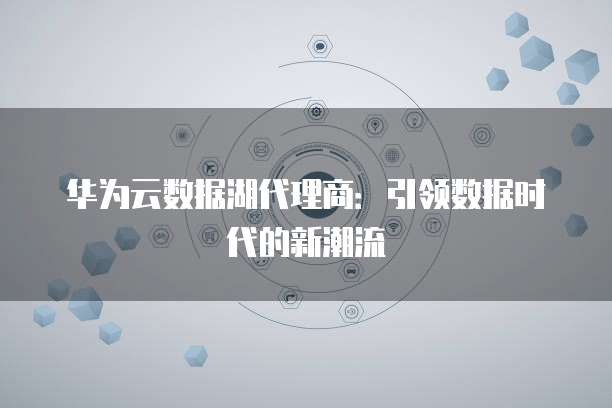 华为云数据湖代理商：引领数据时代的新潮流