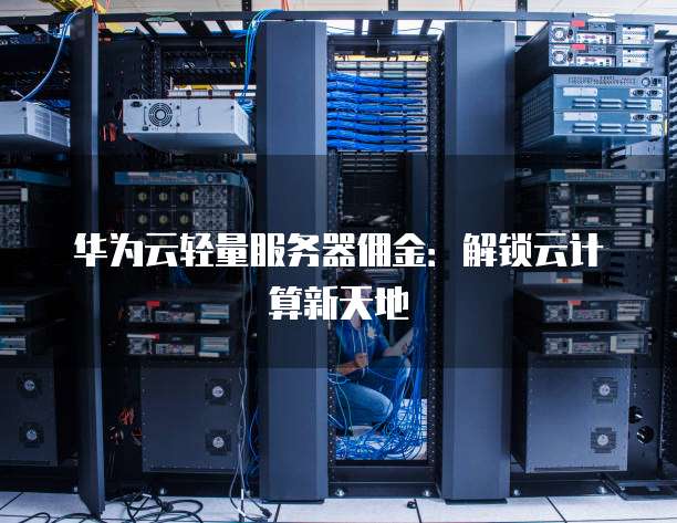 华为云轻量服务器佣金：解锁云计算新天地