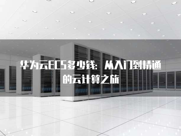 华为云ECS多少钱：从入门到精通的云计算之旅