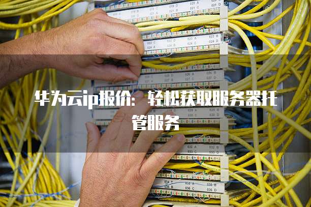 华为云ip报价：轻松获取服务器托管服务