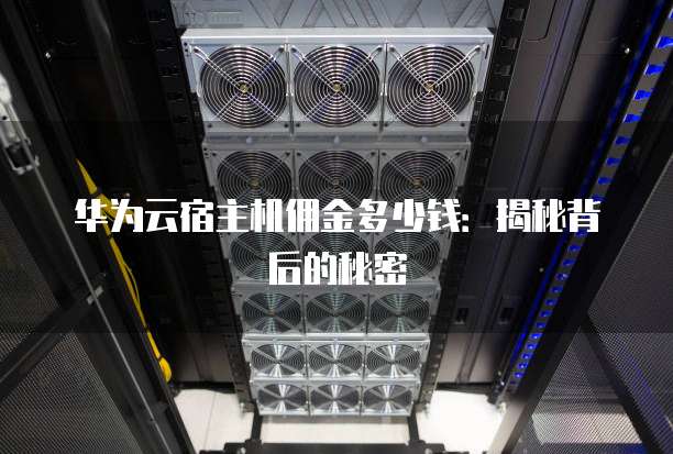 华为云宿主机佣金多少钱：揭秘背后的秘密