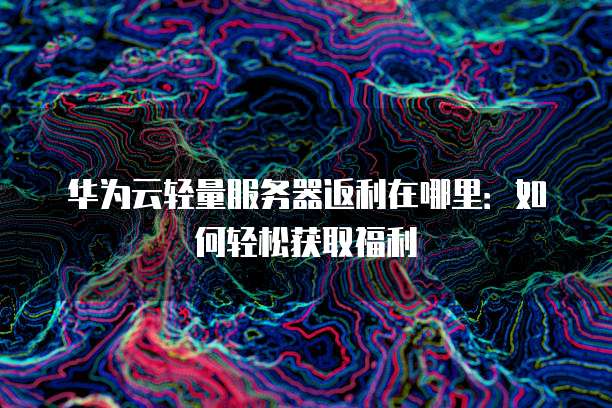 华为云轻量服务器返利在哪里:如何轻松获取福利