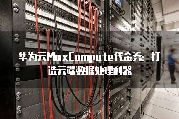 华为云MaxCompute代金券:打造云端数据处理利器